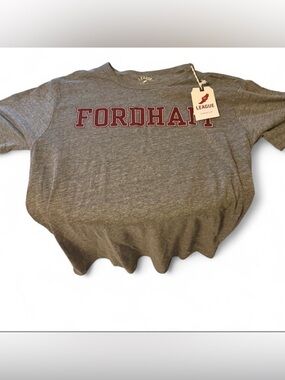 League Fordham University Gray Tee Sz L Brand New With Tags